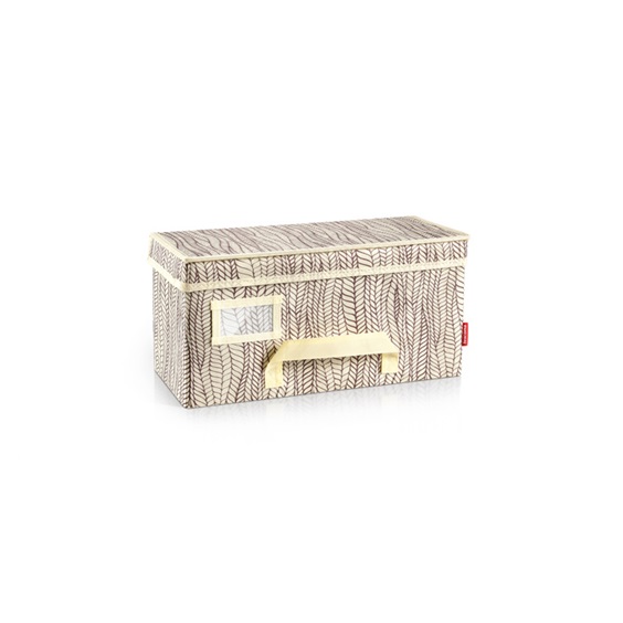 Krabice na oděvy FANCY HOME 40 x 18 x 20 cm, cappuccino