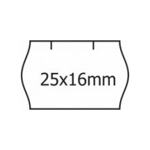 Etikety bílé cenové  contact bílá 25 x 16 mm	1 100 ks