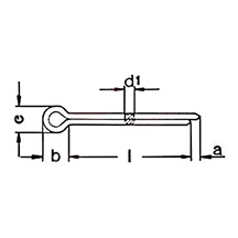 Závlačka  2,5x45      BZn DIN 94