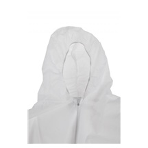 Overal bílý polypropylen M s kapucí