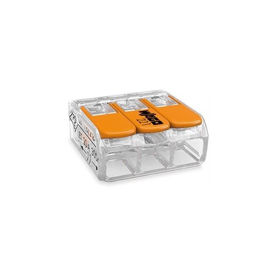Svorka krabicová 5x 0,2-4mm2 WAGO , 221-415 vycvakávací            (65025795)