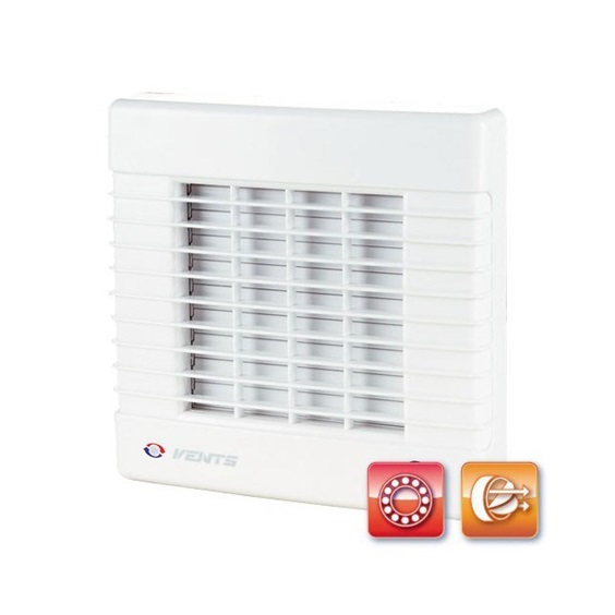 Ventilátor 125 MAL, VENTS aut. žaluzie, kulič. ložiska