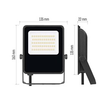 Reflektor LED  VISIO, 30 W, černý, neutrální bílá