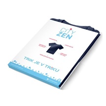 Triko pánské  CityZen vel.S modré kulatý výstřih