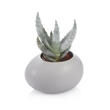 Obal na malý květináč FANCY HOME Stones, šedá