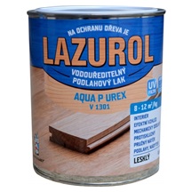 Lazurol Aqua P UREX V1301 polomat odolný lak na dřevo bezbarvý, 600 g