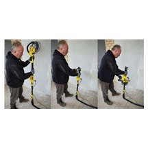 Bruska excentrická s teleskopickou rukojetí, 750 W