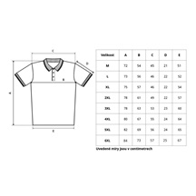 Polokošile pánská CityZen vel.4XL modrá / jeans blue