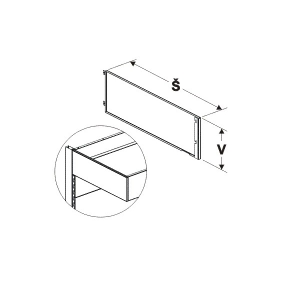 Bočnice zastřešení levá