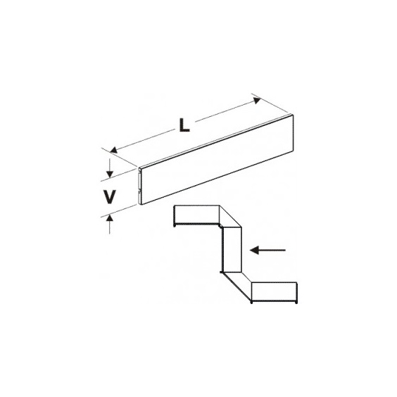 Čelo zastřeš.rovné 1000mm