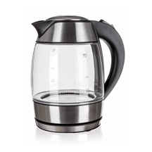 Konvice varná  plastová sklen. GLACY 1,8l  LED