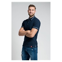 Polokošile pánská CityZen vel.4XL navy / světle modrá