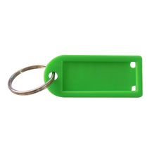 Visačka s kroužkem malá  1D zelená  světlá (prodej na kusy)