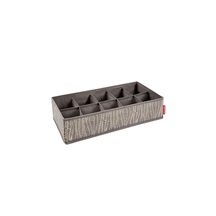Organizér na ponožky a spodní prádlo FANCY HOME 40 x 18 x 10 cm, cappuccino