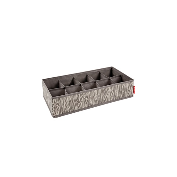 Organizér na ponožky a spodní prádlo FANCY HOME 40 x 18 x 10 cm, cappuccino