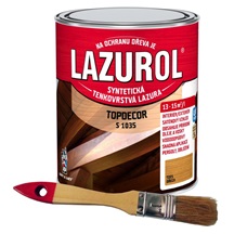 LAZUROL TOPDECOR S1035/021 na dřevo, interiér a exteriér, ořech, 750 ml + štětec AKCE