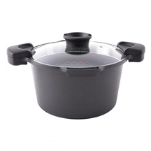 Hrnec GRANDE Pasta 5,5 l skleněná poklice
