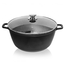 Hrnec GRANDE pr. 32 cm skleněná poklice