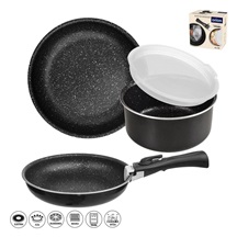 Sada nádobí GRANDE COMBI+odním. rukojeť, víko 5 dílů