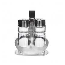 Kořenka sklo/nerez se stojanem 2 ks