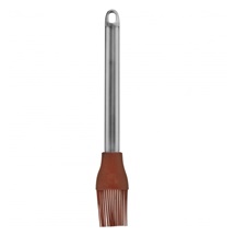 Mašlovačka silikon/nerez 26 cm LUXY hnědá
