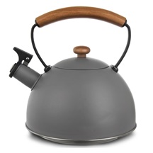 Čajník nerez píšť. WOODEN 2,9 l šedý