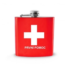 Láhev kapesní nerez První pomoc