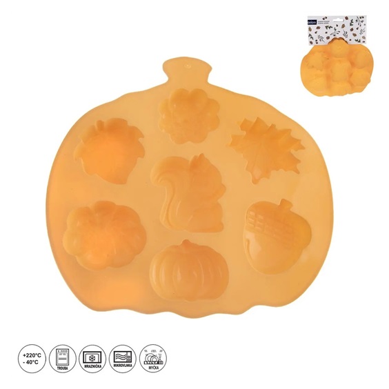 Forma silikon podzim dýně 7 mix