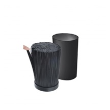 Stojan na nože UH kulatý štětiny BLACK