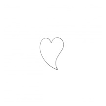 Vykrajovačka nerez SRDCE zahnuté malé