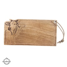 Prkénko dřevo MANGO kráva 45x22 cm