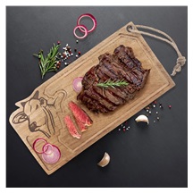 Prkénko dřevo MANGO kráva 45x22 cm