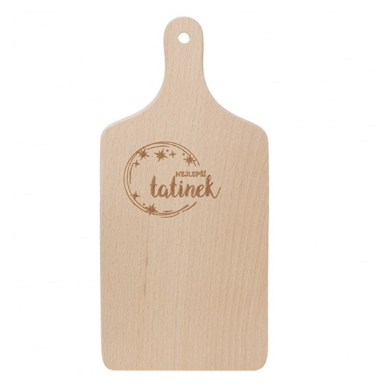 Prkénko rukojeť dřevo NEJLEPŠÍ TATÍNEK 30x14 cm