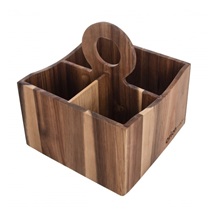 Stojan na příbory akácie WOODEN