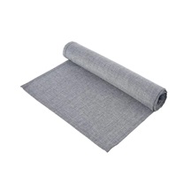Ubrus-běhoun polyester 160x30 cm sv. šedá