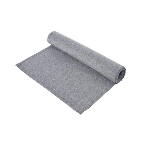 Ubrus-běhoun polyester 160x30 cm sv. šedá