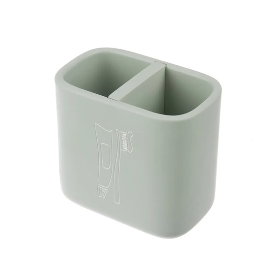Držák zubních kartáčků polyresin dělený GREENISH