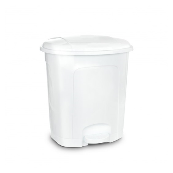 Koš odp. UH s pedálem 3 l bílá