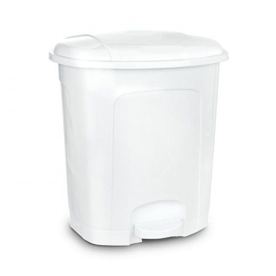 Koš odp. UH s pedálem 11,5 l bílá