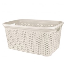 Koš prád. otevřený UH RATAN Hobby 50 l krémová