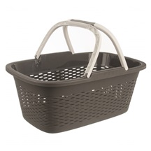 Koš prád. otevřený UH LOOP držadla 29 l tm. šedá