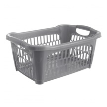 Koš prád. otevřený Hobby 25 l šedá