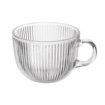 Hrnek sklo čirý jumbo VLNKA 0,5 l