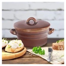 Hrnec ker. na sádlo +víko 0,34l