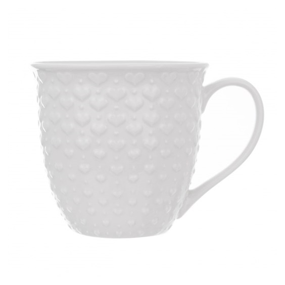 Hrnek ker. SRDCE 0,58 l bílá