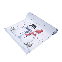 Ubrus-běhoun bavlna SNĚHULÁK 160x30 cm