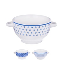 Miska ker. polévková Blue design pr. 14 cm mix
