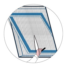 Síť proti hmyzu střešní okno 120x140 cm černá