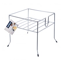 Stojan na láhve s kohoutkem pochrom. kov/UH