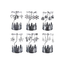 Andělské zvonění plech 9x9x14 cm 6ASS